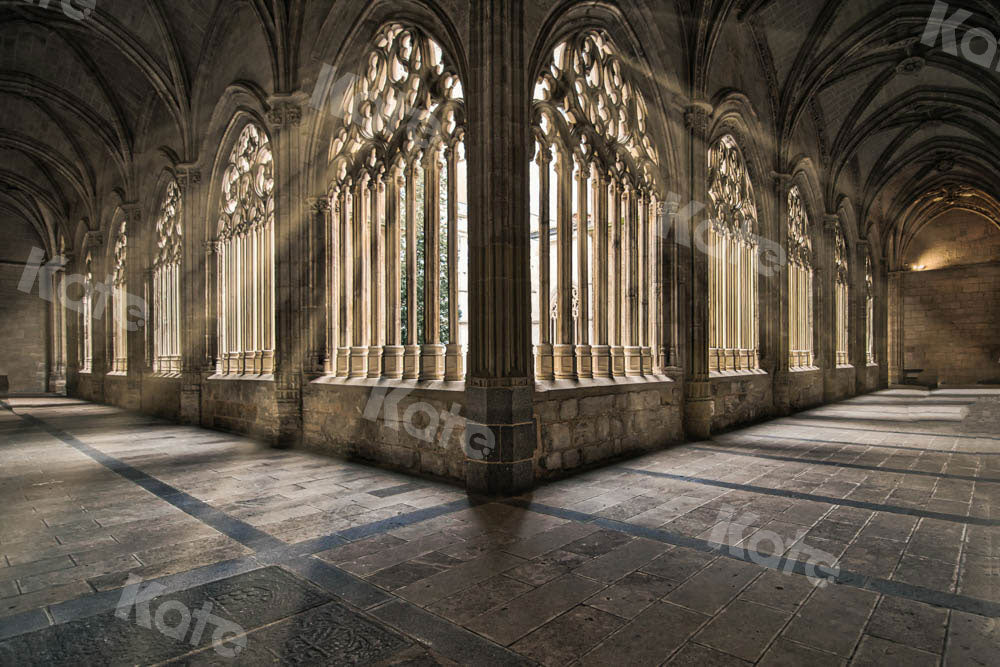 Retro Gebouw Foto Achtergrond Binnenverlichting Ontworpen door Chain Fotografie