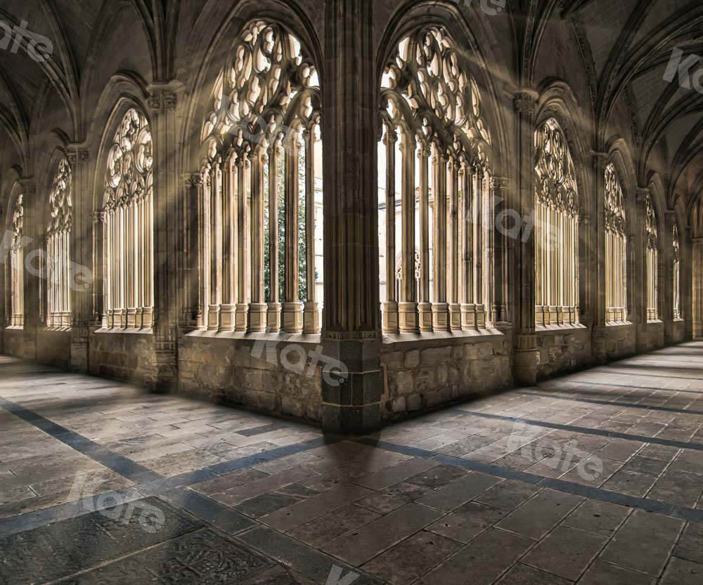 Retro Gebouw Foto Achtergrond Binnenverlichting Ontworpen door Chain Fotografie