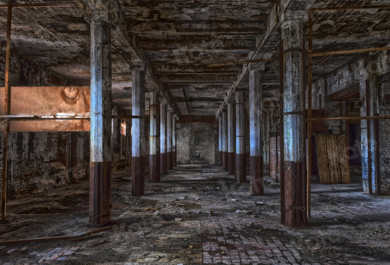 Sfondo retro di architettura abbandonata per fotografia