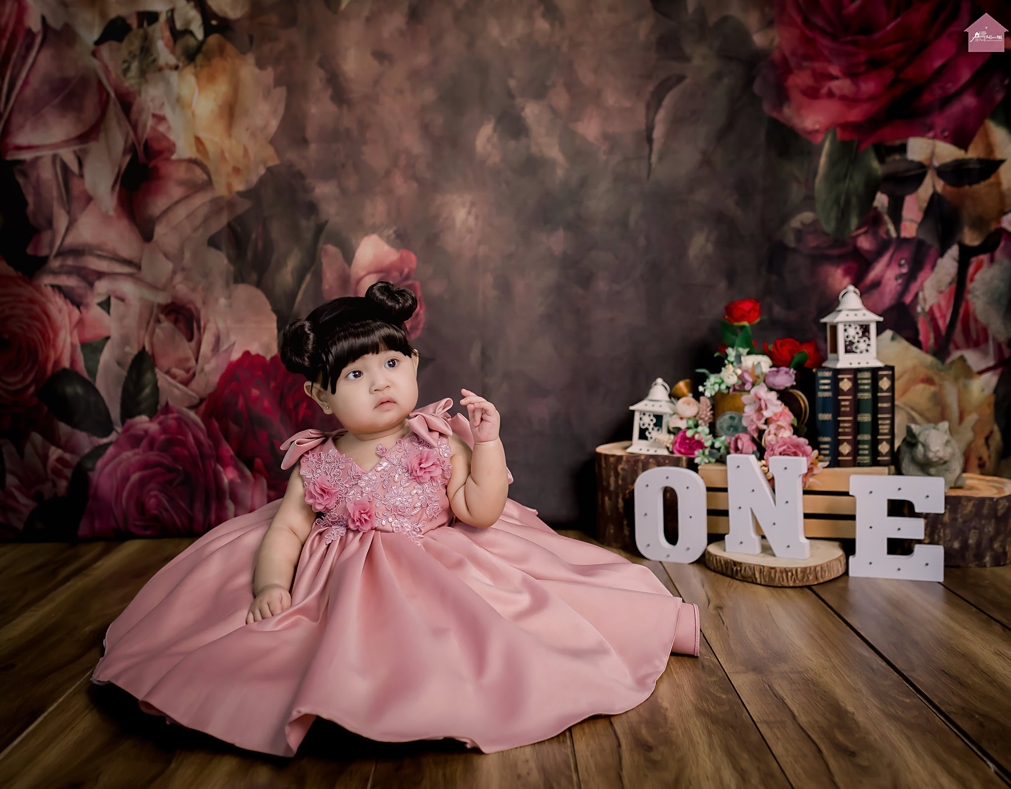 Kate Retro Abstract Flowers Backdrop Designed By Jerry_Sina - Kate Backdrop