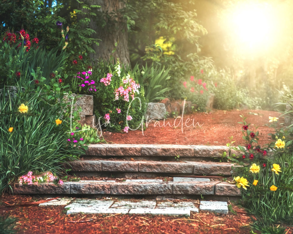 Fondo de jardín secreto para fotografía diseñado por Lisa Granden