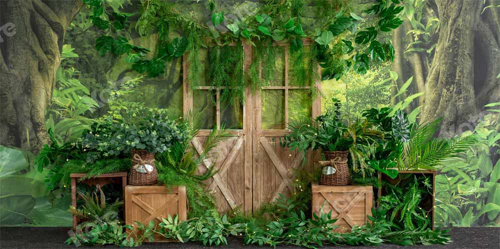 Kate Summer Jungle Backdrop Green Plants Designed by Emetselch