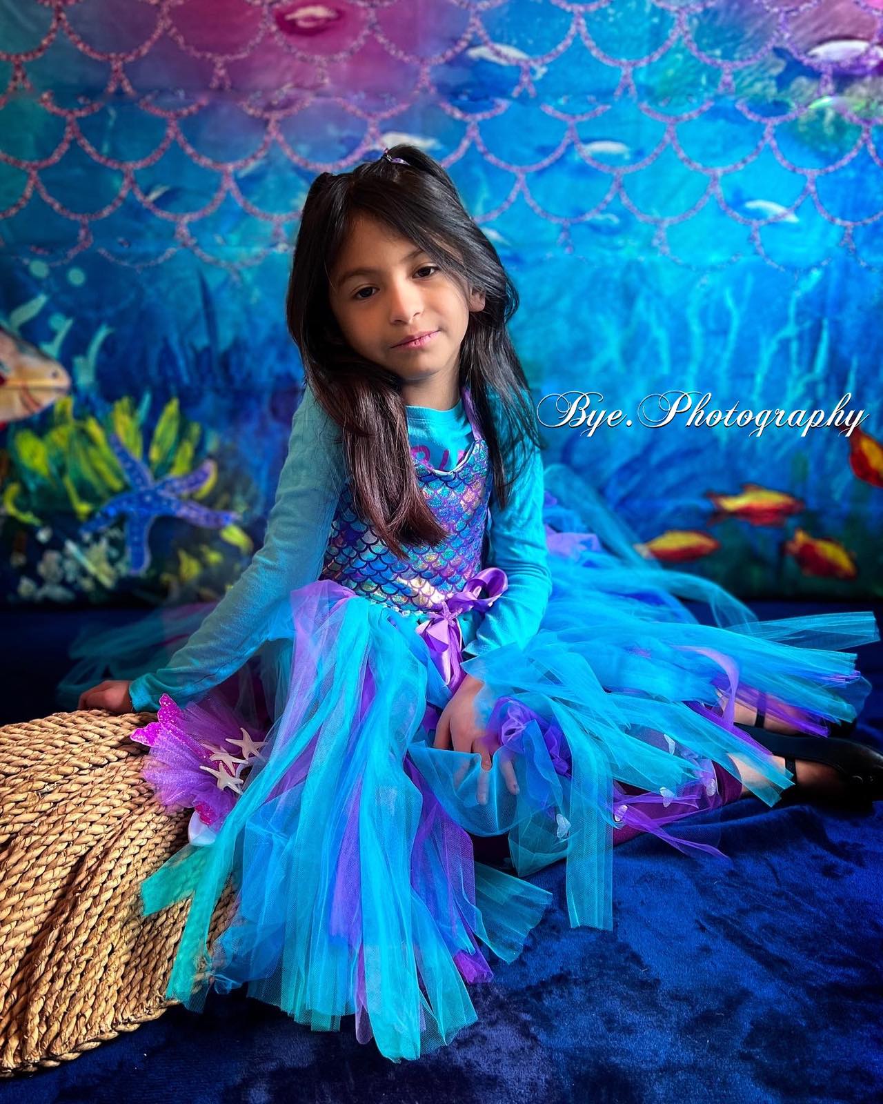 Kate Summer Undersea Mermaid Pearls Backdrop for Photography - Kate Backdrop