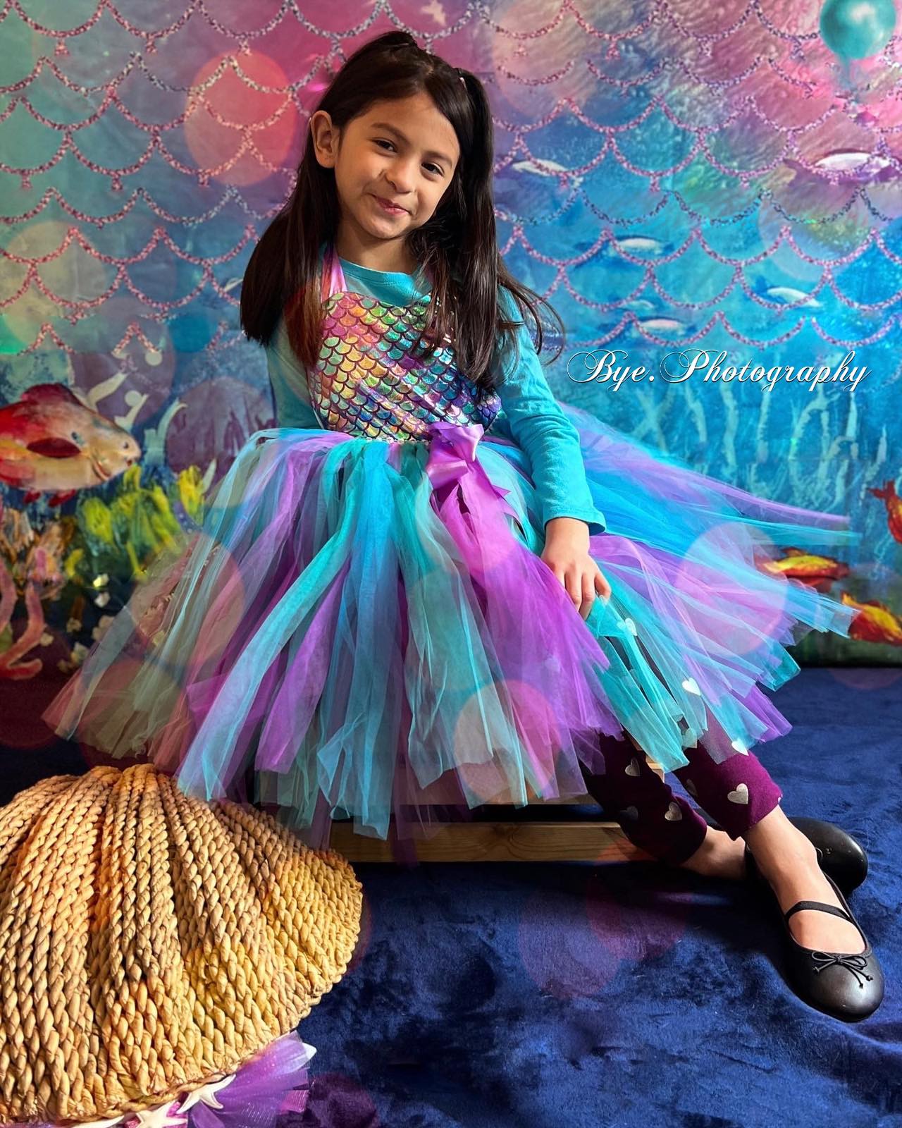 Kate Summer Undersea Mermaid Pearls Backdrop for Photography - Kate Backdrop