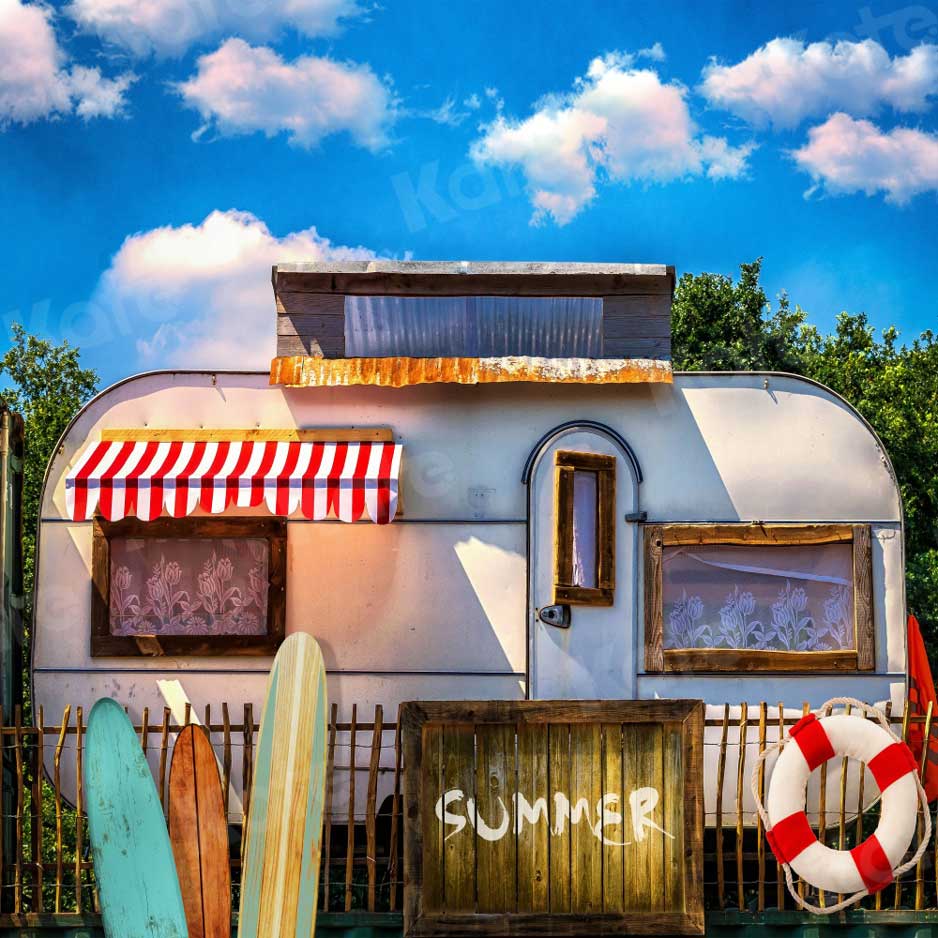 Kate Summer Vacation Car Backdrop for Photography