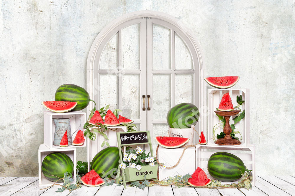 Kate Summer Watermelon Backdrop Cake Smash Designed by Emetselch