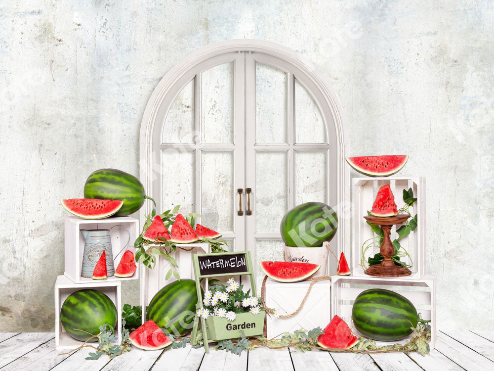 Kate Summer Watermelon Backdrop Cake Smash Designed by Emetselch