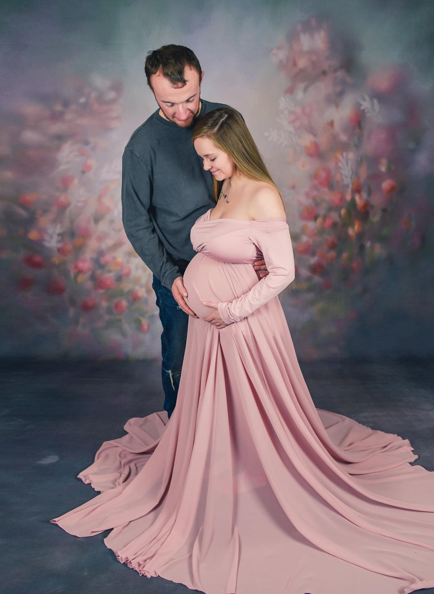 Kate Sweep Abstract Fine Art with Florals Backdrop for Photography - Kate Backdrop