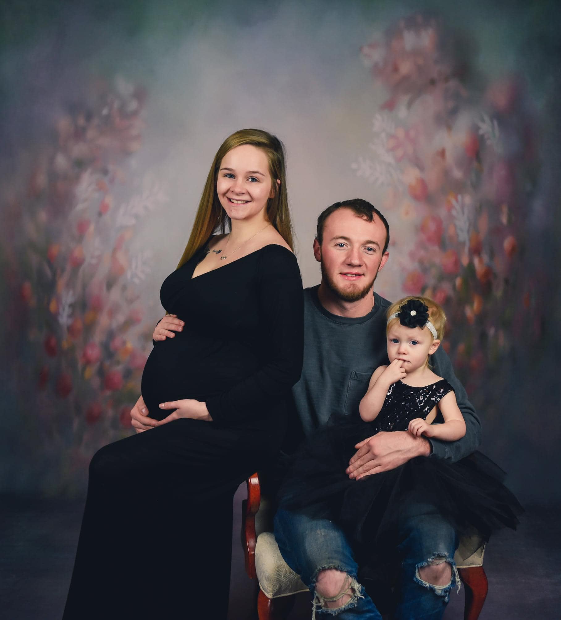 Kate Sweep Abstract Fine Art with Florals Backdrop for Photography - Kate Backdrop