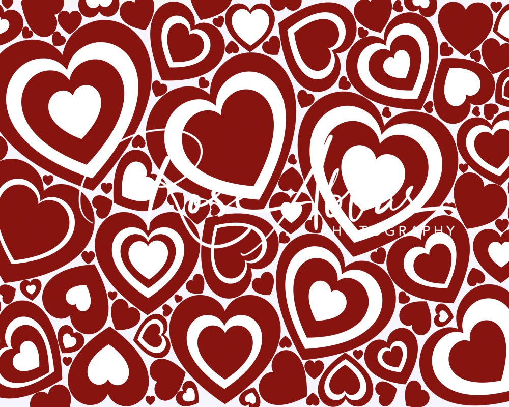 Kate Valentine's Day Backdrop Lots of Love Designed By Rose Abbas