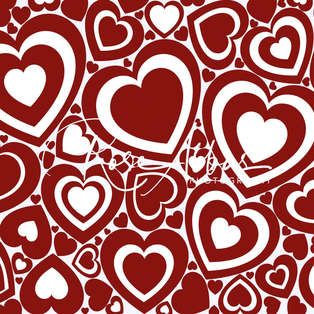 Kate Valentine's Day Backdrop Lots of Love Designed By Rose Abbas