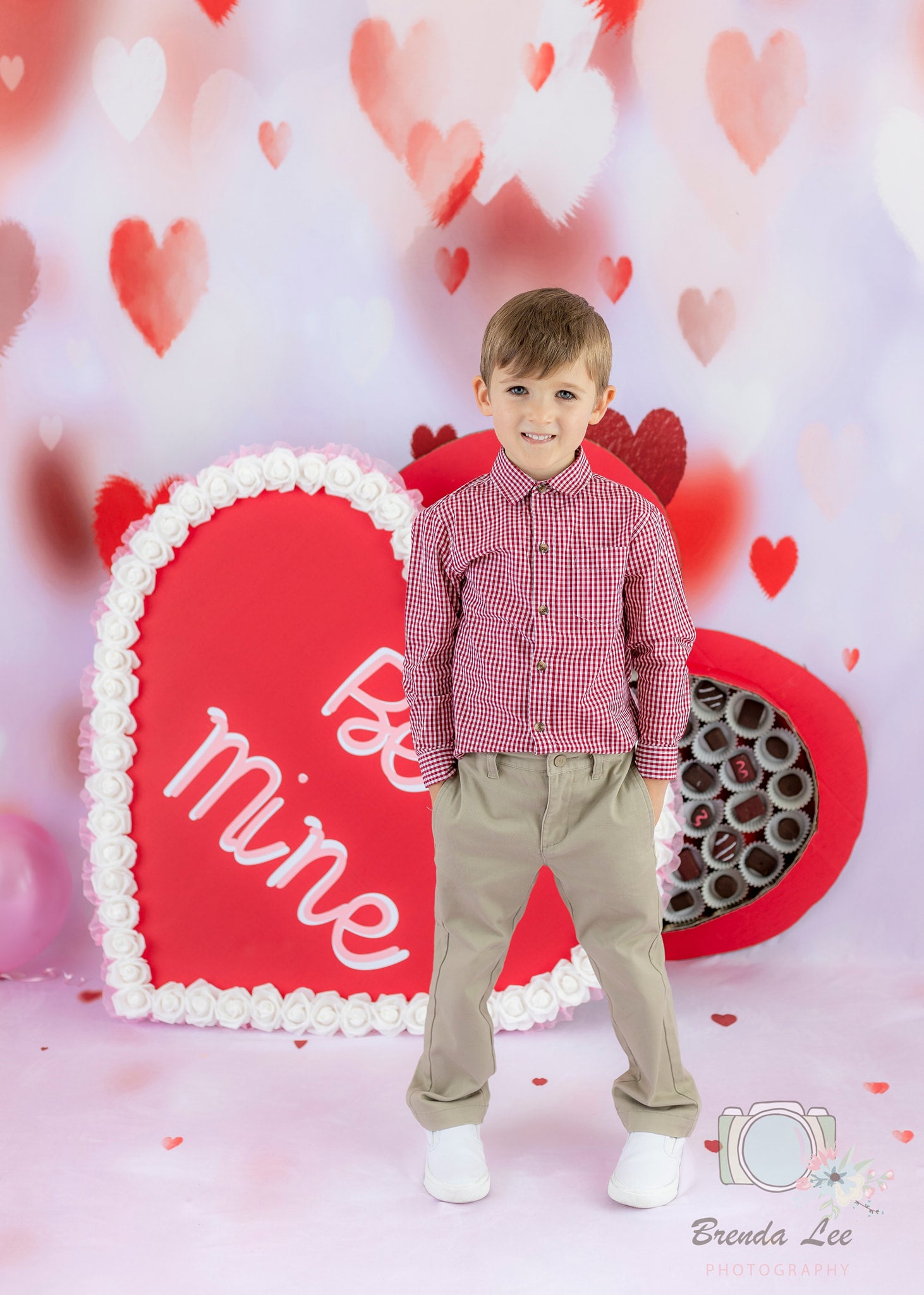 Fondo de San Valentín para Bodas en Rosa para Fotografía