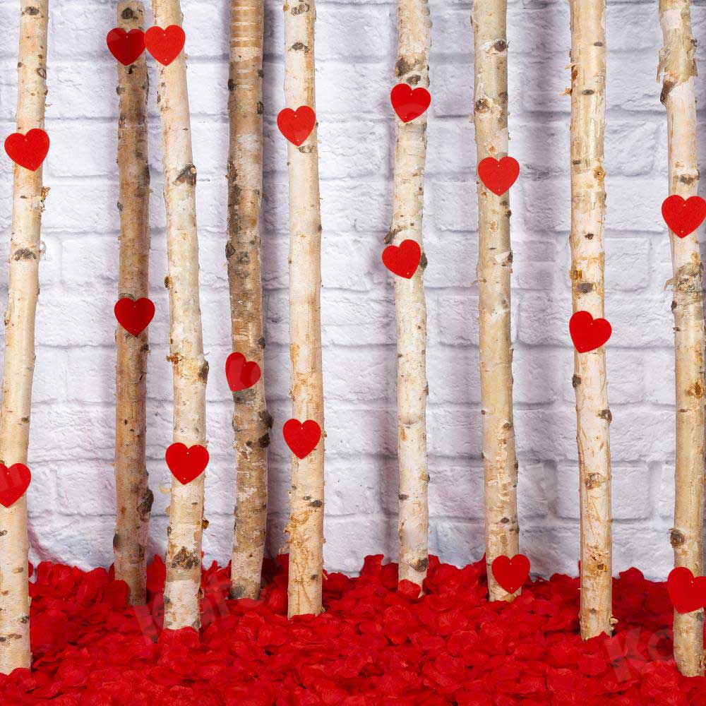 Kate Valentine's Day Roses Wooden Stick Backdrop Designed by Jia Chan Photography - Kate Backdrop