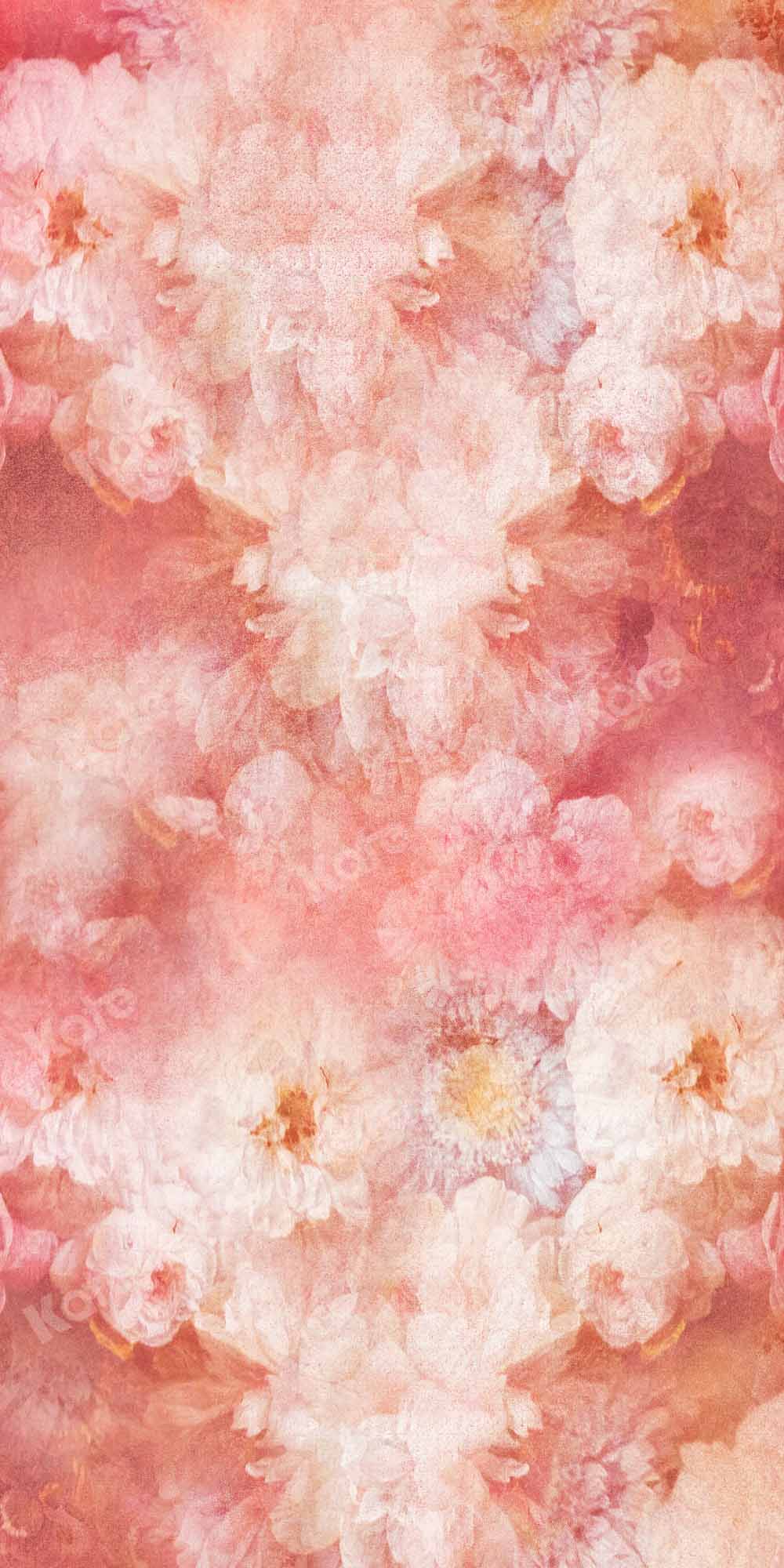 Valentine's Day Texture Foto Achtergrond met Bloemendesign ontworpen door GQ