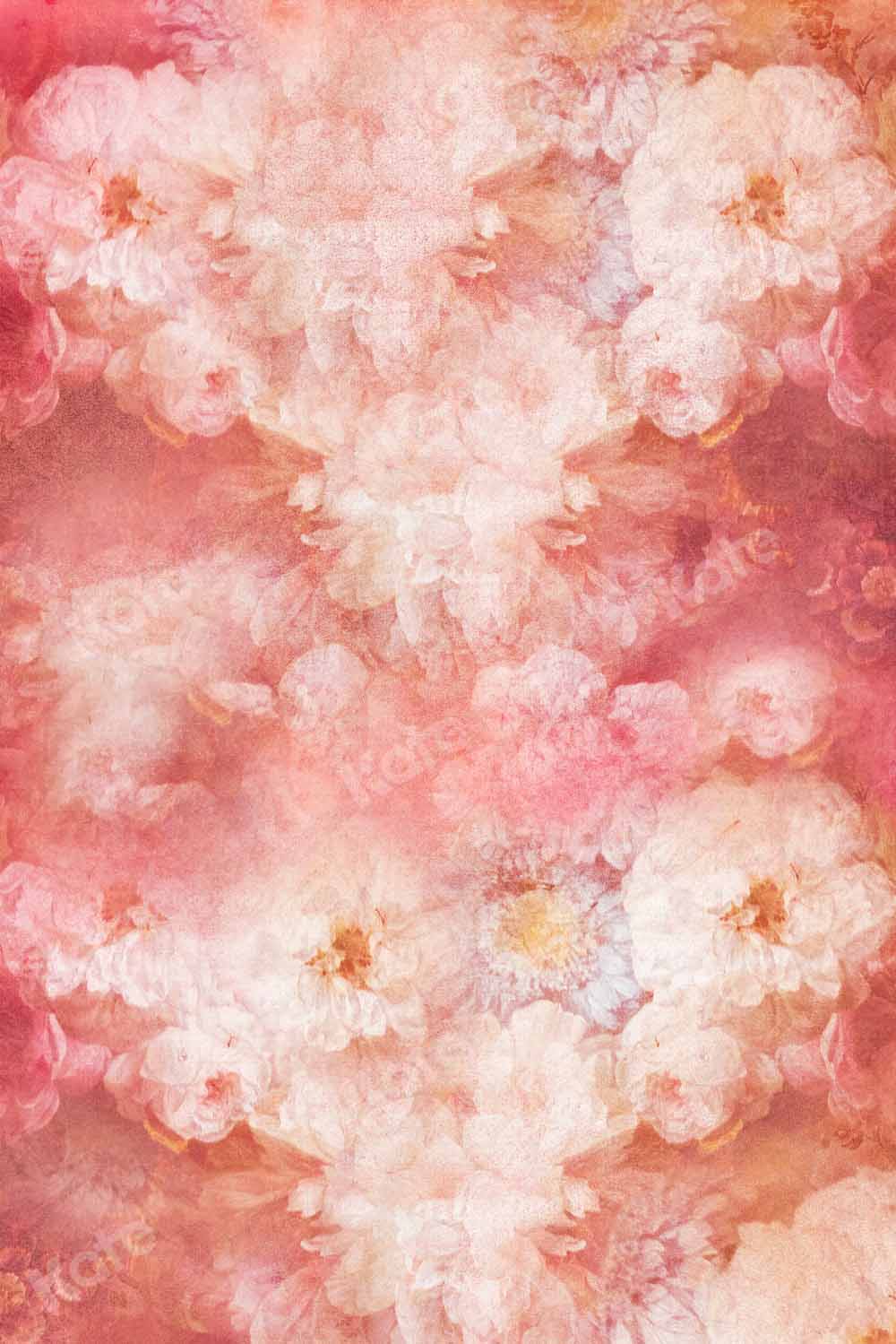 Valentine's Day Texture Foto Achtergrond met Bloemendesign ontworpen door GQ