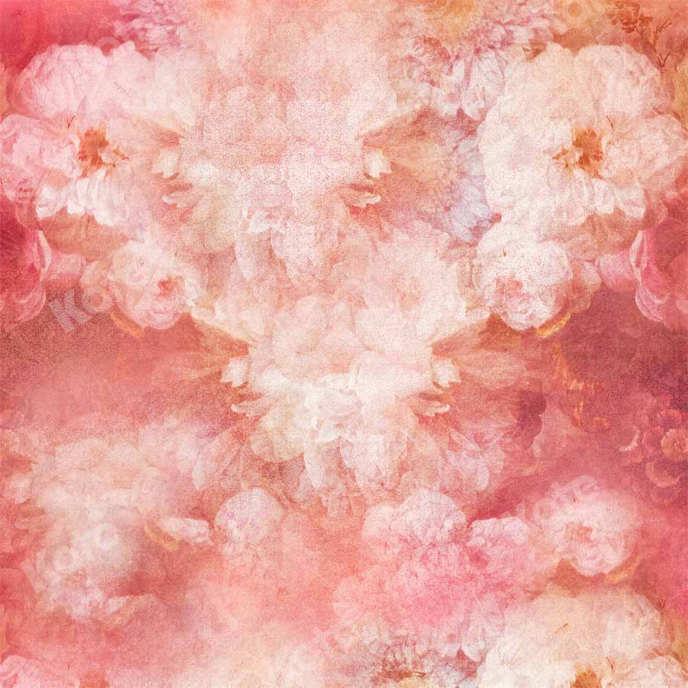 Valentine's Day Texture Foto Achtergrond met Bloemendesign ontworpen door GQ