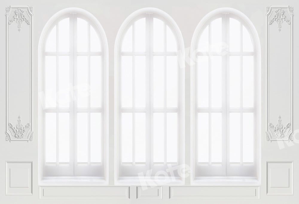 Heldere Windows Foto Achtergrond Ontworpen door Chain Photography