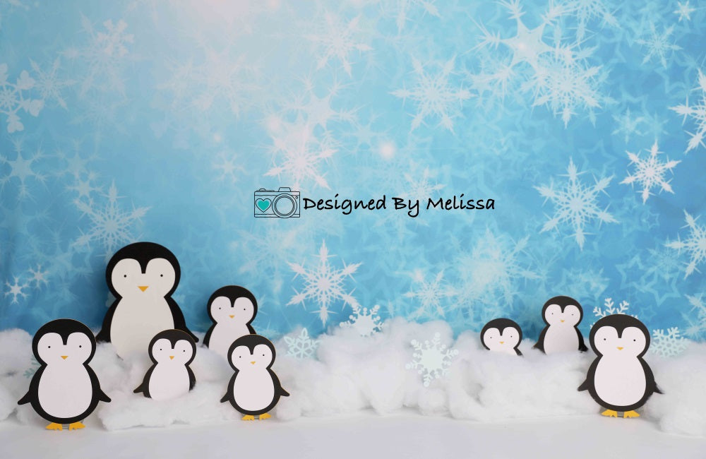 Kate Winter Penguins Backdrop Designed by Melissa King