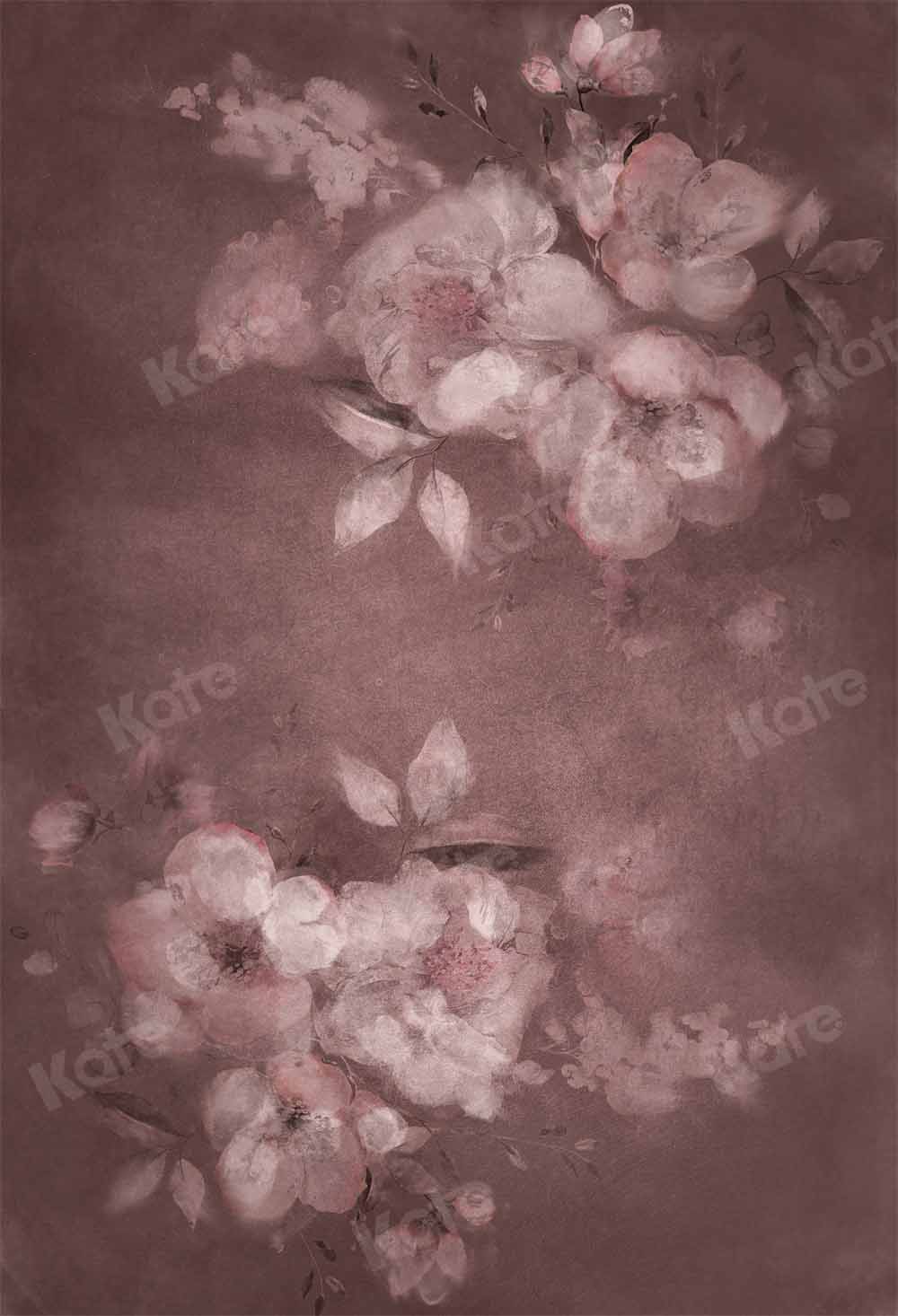 Kate Abstract Flower Backdrop Hand Painted Texture Designed by GQ