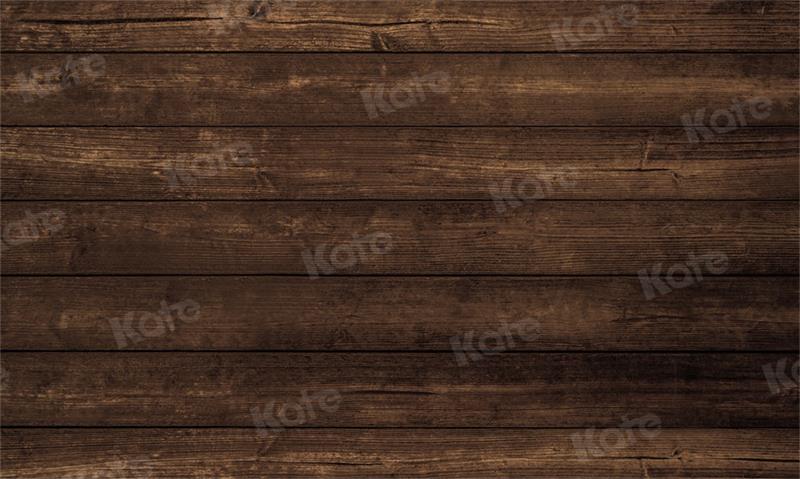 Kate Brown Wood Board Rubber Floor Mat