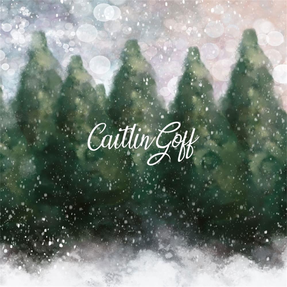 Kate Dazzling Winter Snowy Forest Backdrop for Photography Designed by Modest Brushes - Kate Backdrop