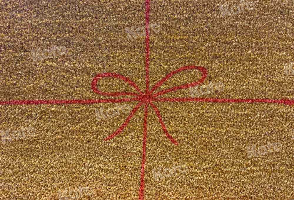 Kate Gold Gift Box Backdrop Rough Bow Designed by Chain Photography - Kate Backdrop