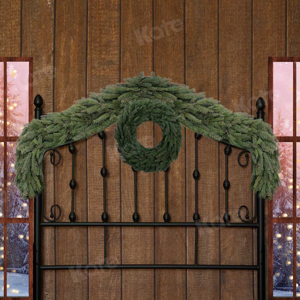 Kate Headboard Backdrop Wooden House Window Designed by Emetselch - Kate Backdrop