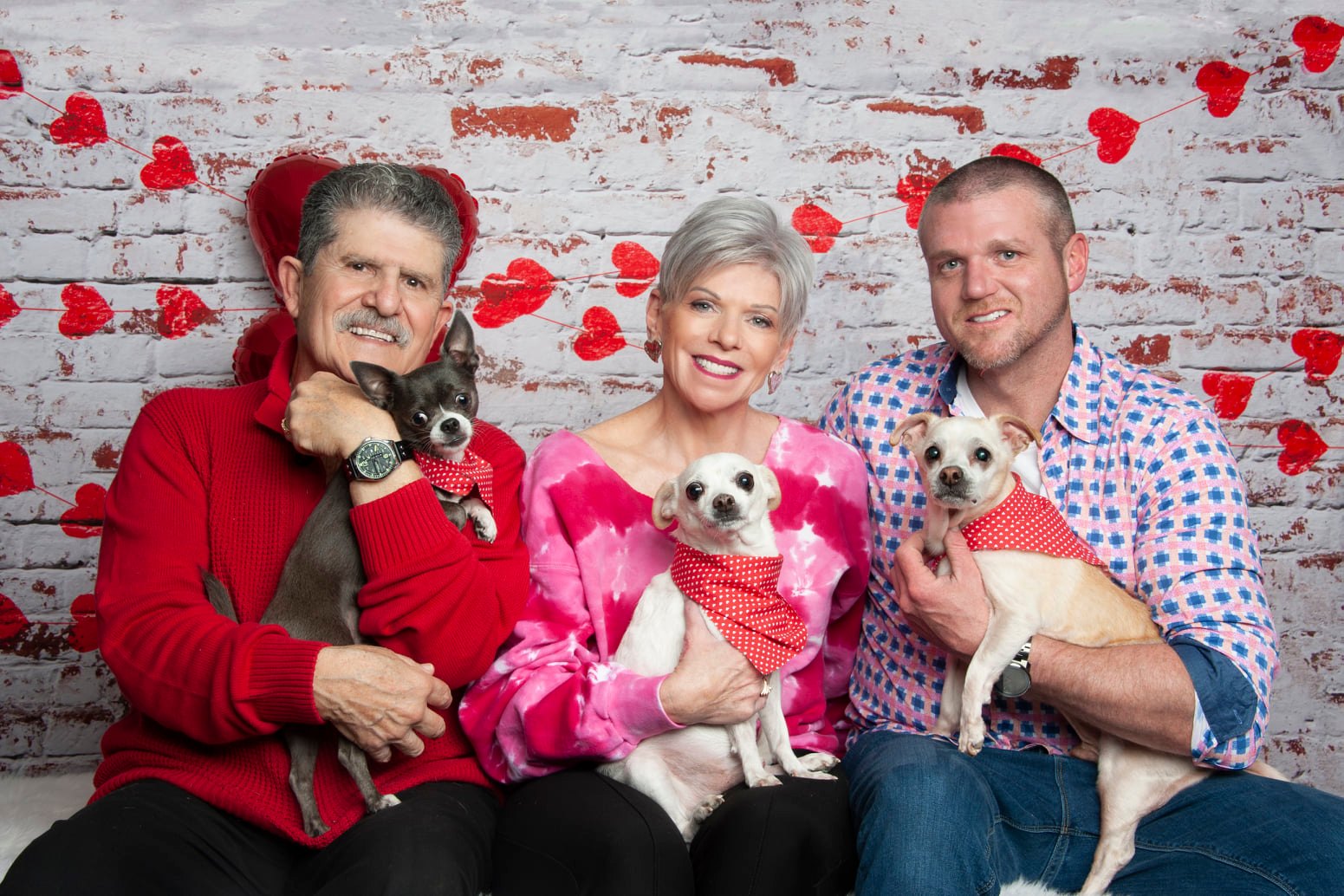 Kate white brick wall with red hearts Valentine's Day Backdrop for Photography designed by Jerry_Sina - Kate Backdrop