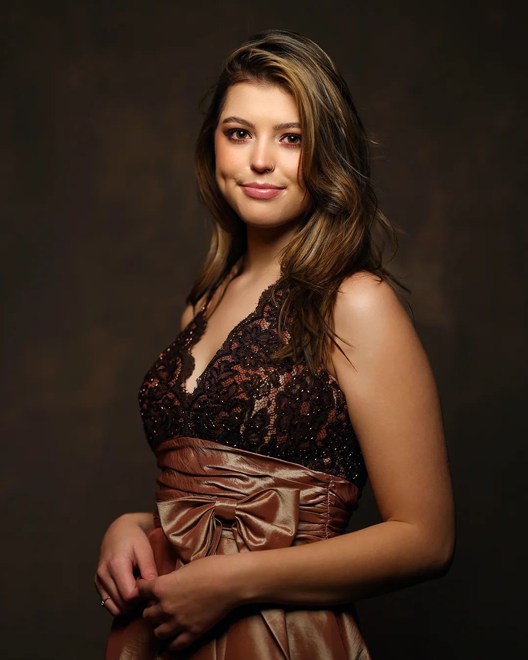 Kate 5x7ft Abstract Texture Dark Brown Color Hand Painted Canvas Backdrop - Kate Backdrop