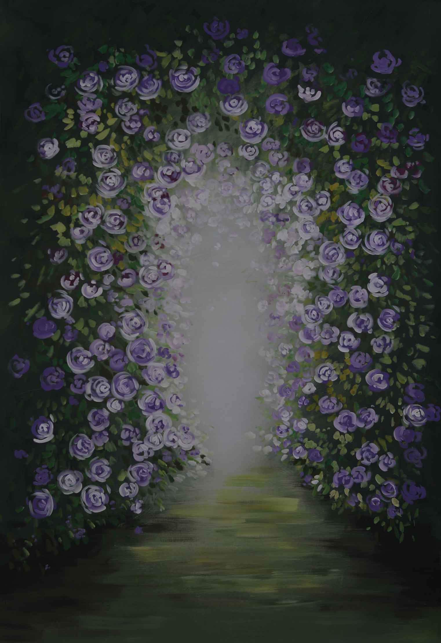 Katebackdrop£ºKate Flowers Road Spray Painted Backdrop