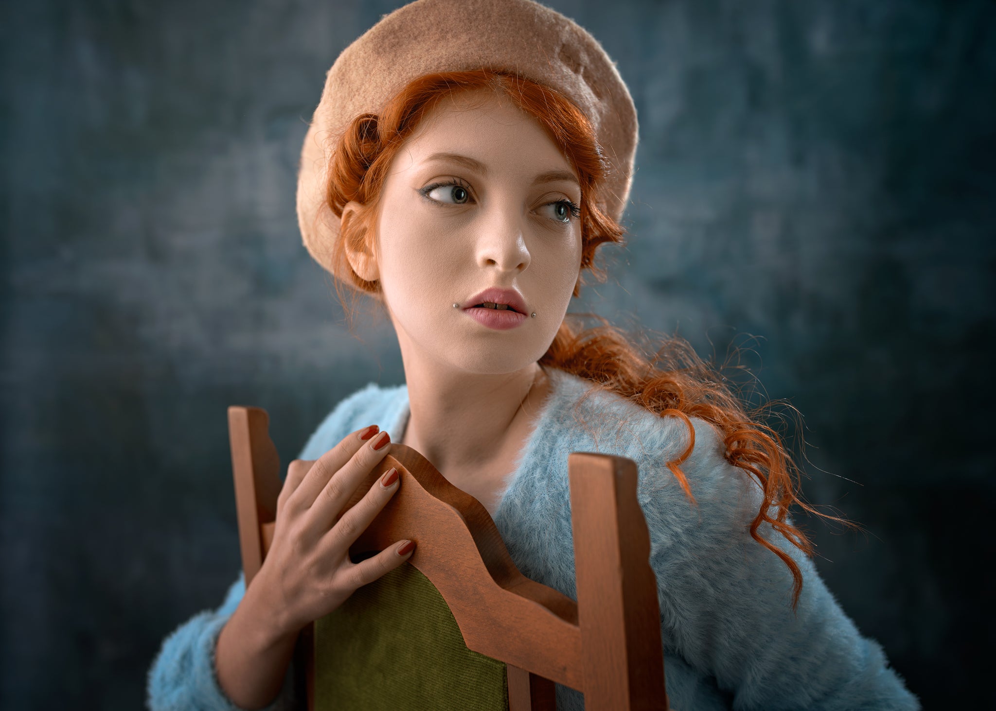 Kate Abstract Brown Texture/Abstract Gray Mixed Green Collapsible Backdrop Photography 5X6.5ft(1.5x2m) In Stock USA - Kate Backdrop