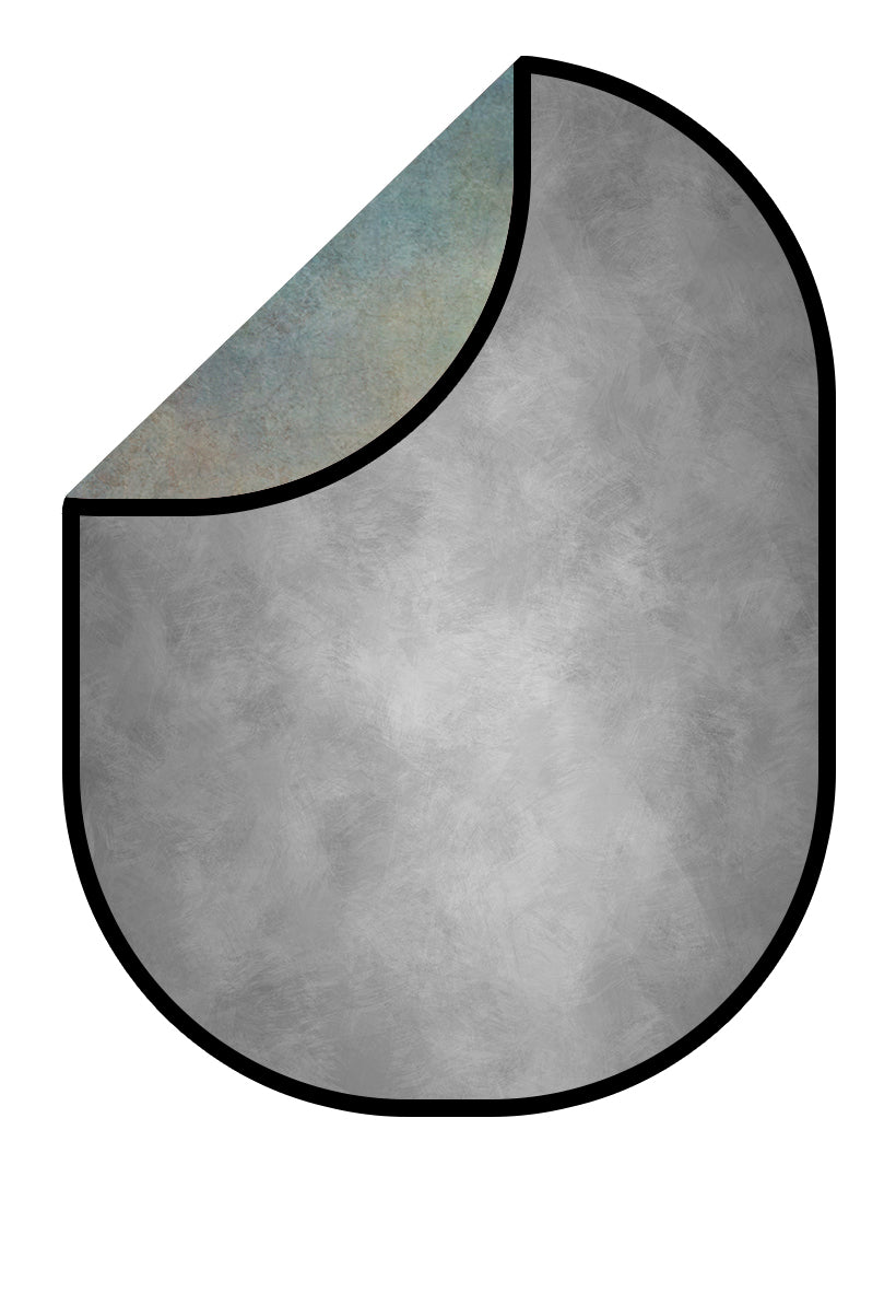 Kate Abstract Texture Like Rusty Iron/Gray Collapsible Backdrop Photography 5X6.5ft(1.5x2m)