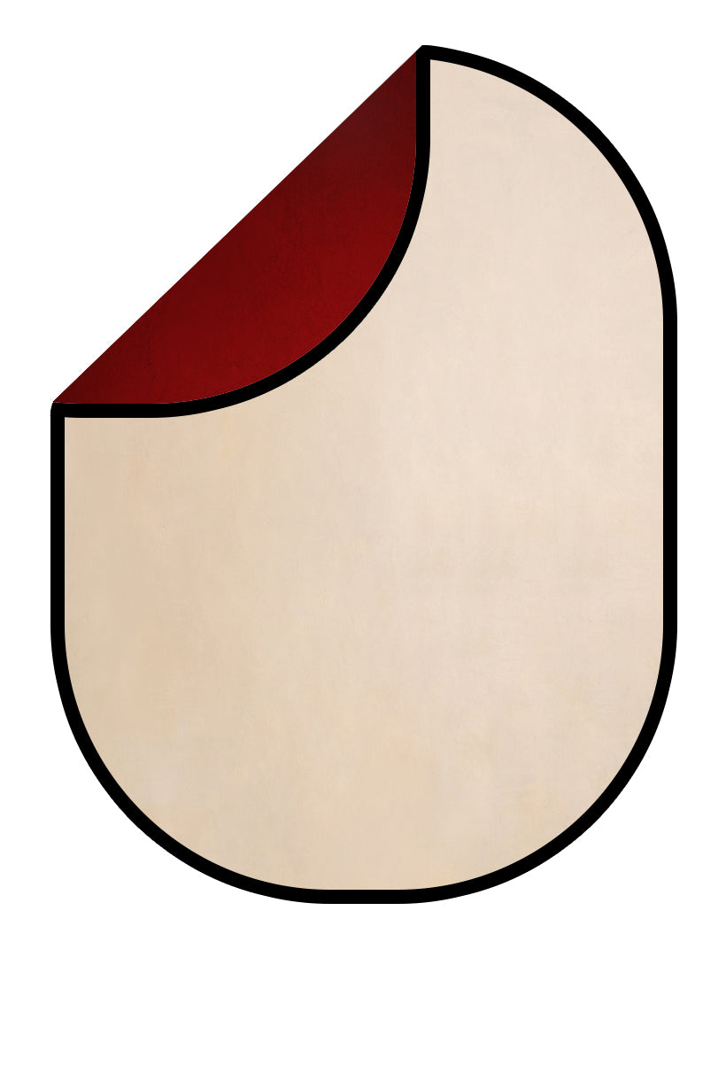 Fondo abstracto plegable en colores rojo oscuro/beige para fotografía 5X6.5 pies (1.5x2m)