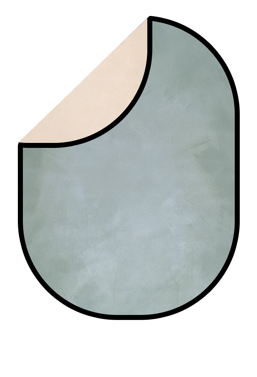 Kate Abstract Beige/Gray mixed Green Collapsible Backdrop Photography 5X6.5ft(1.5x2m)