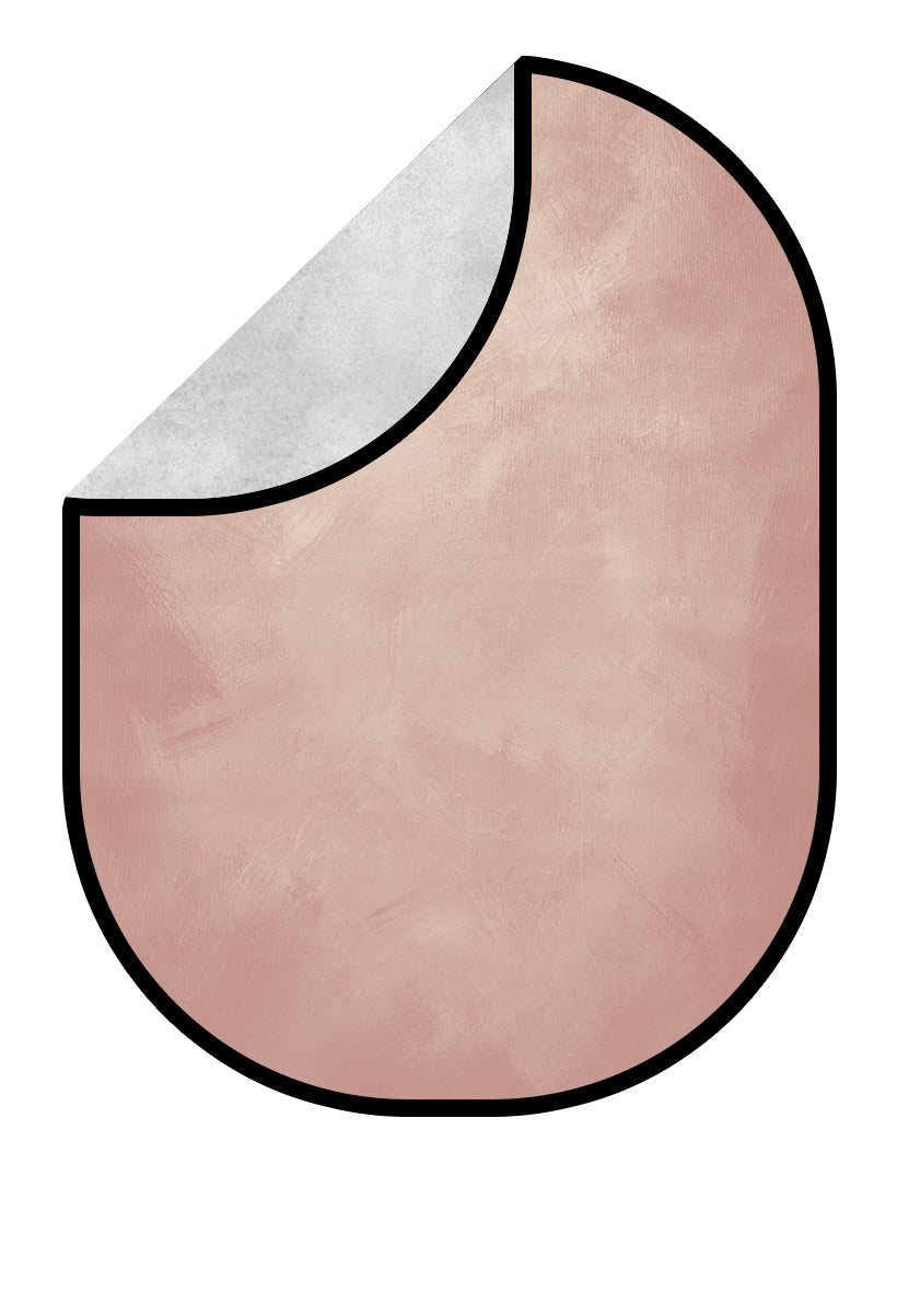 Kate Abstract White Gray/Pink Collapsible Backdrop Photography 5X6.5ft(1.5x2m)