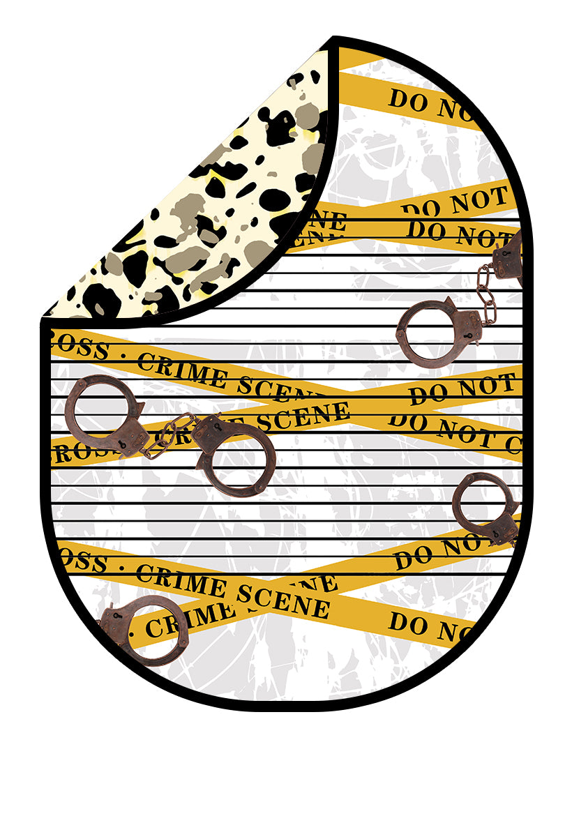 Kate Spots/Crime Handcuffs Collapsible Backdrop Photography 5X6.5ft(1.5x2m)