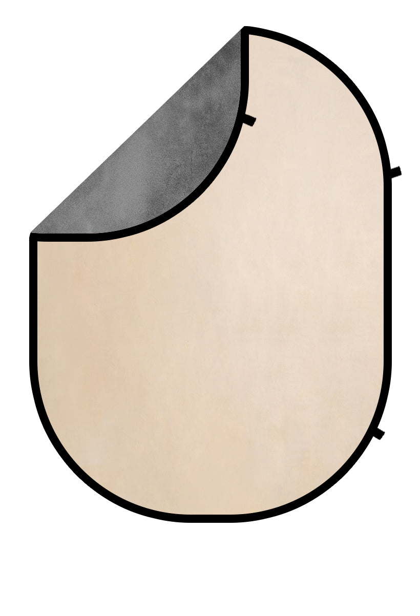 Resumen del Fondo Abstracto Plegable en Color Beige/Gris Fresco para Fotografía 5X6.5ft(1.5x2m)