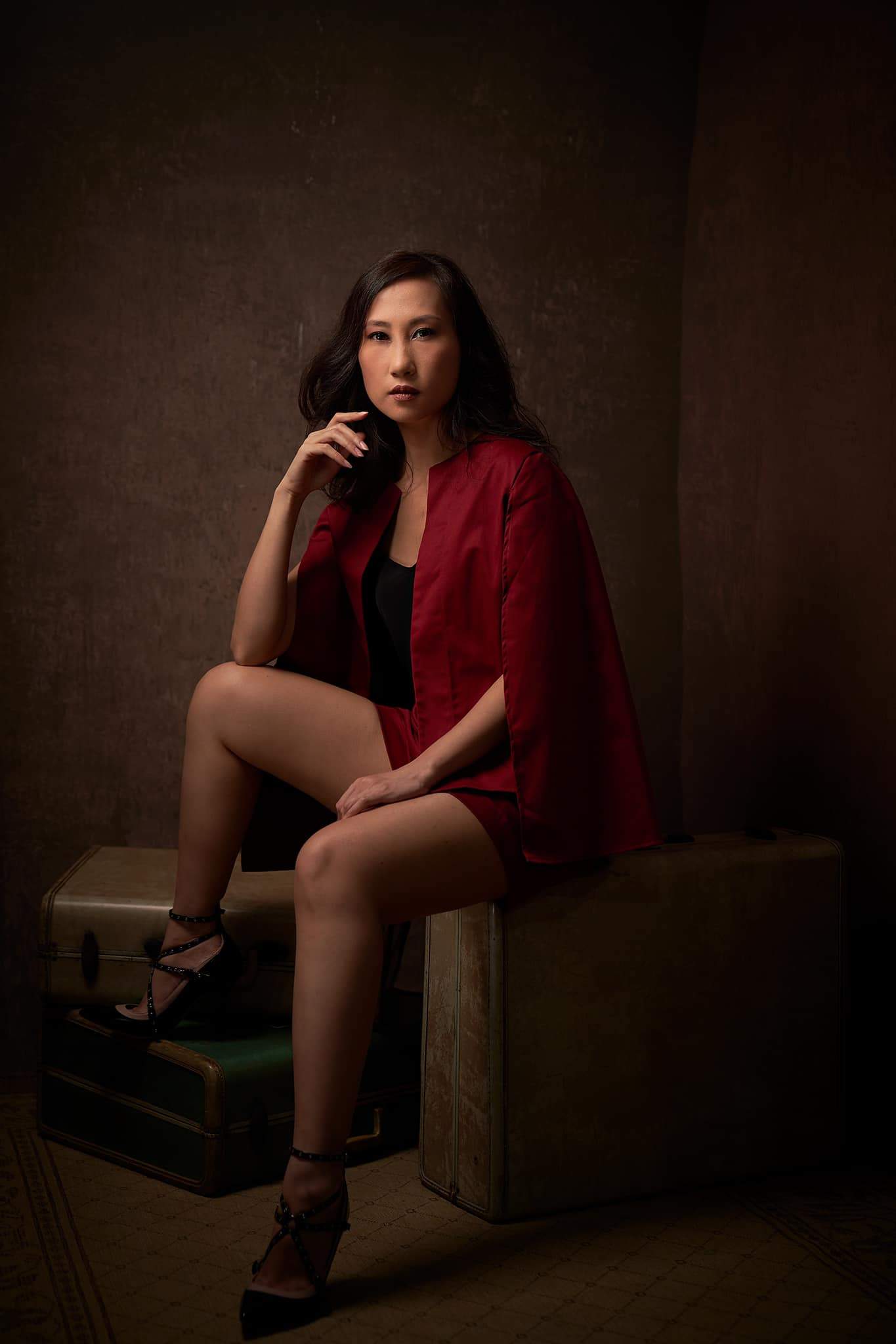 Kate 5x7ft Abstract Texture Brown Mid Color Spray Painted Backdrops - Kate Backdrop