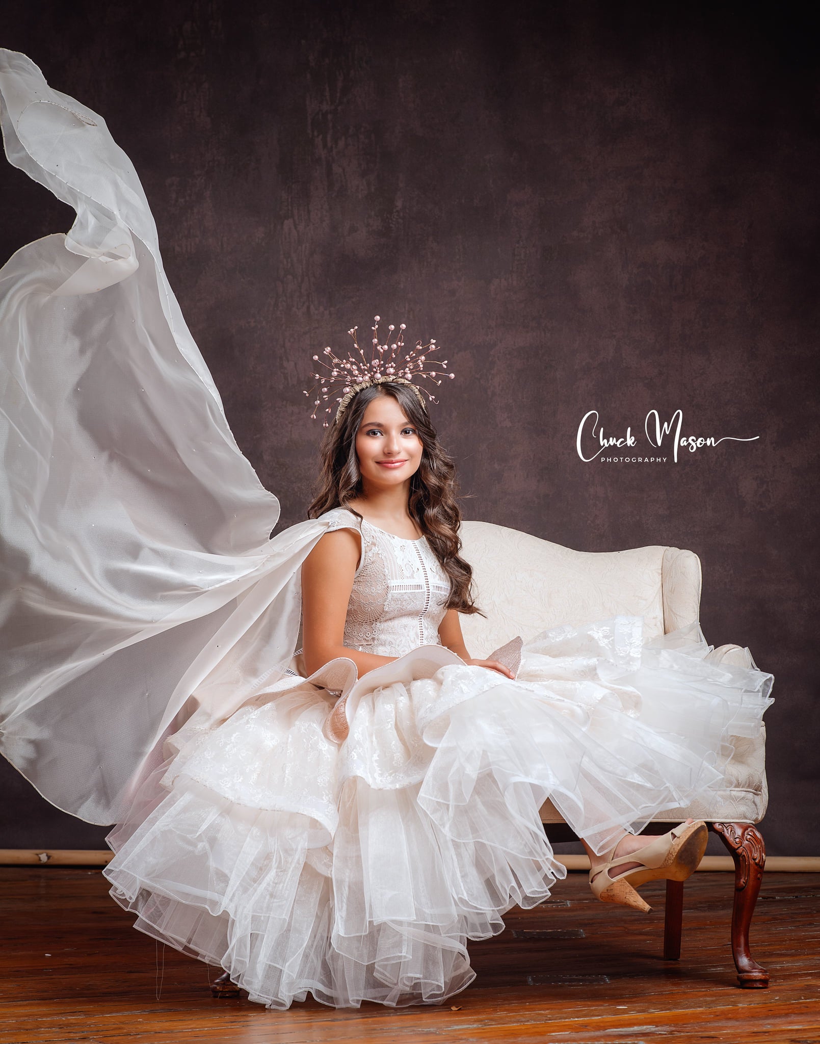 Kate 5x7ft Abstract Texture Brown Mid Color Spray Painted Backdrops - Kate Backdrop