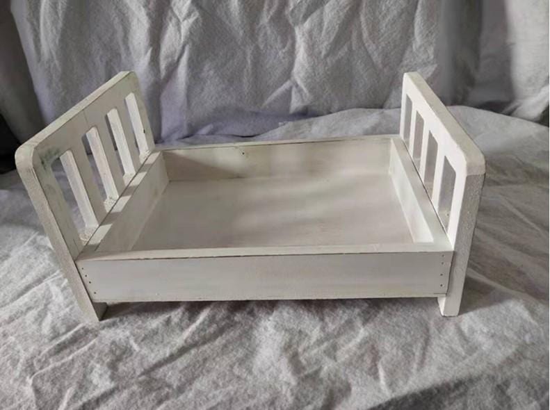 Kate Baby Cot Small Wooden Bed for Newborn Baby Photo Props Photography - Kate Backdrop