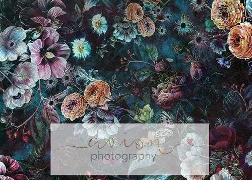 Katebackdrop鎷㈡綖Kate Vintage Dark Rose Floral Backdrop for Photography Designed By Avion Photography