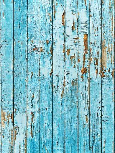 Kate Retro Style Blue Broken Wood Wall Backdrop - Katebackdrop