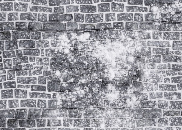 Kate Gray Snow Cobblestone Ground Floor Mat for Photography designed by Mini MakeBelieve