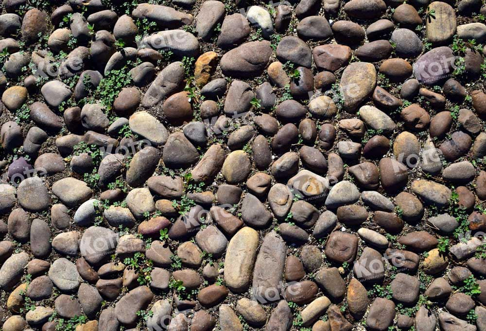 Tapete de suelo de goma con textura de adoquines