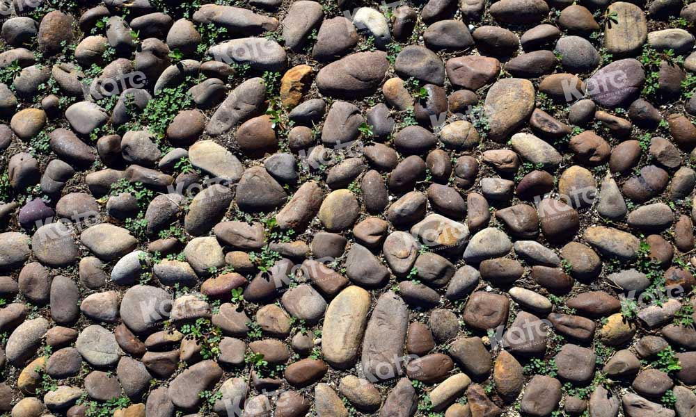 Tapete de suelo de goma con textura de adoquines