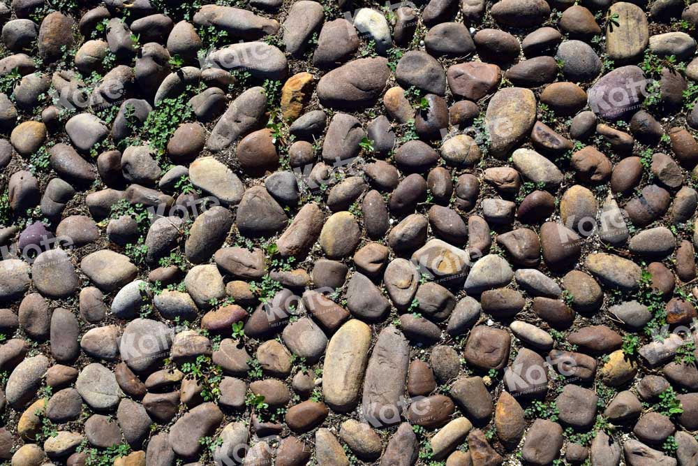 Tapete de suelo de goma con textura de adoquines