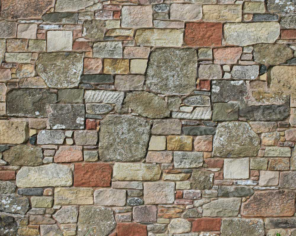 Kleurrijk stenen rubberen vloermat