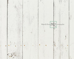 Wijd Witte Schuurplanken Hout Rubberen Vloermat ontworpen door Mandy Ringe Fotografie