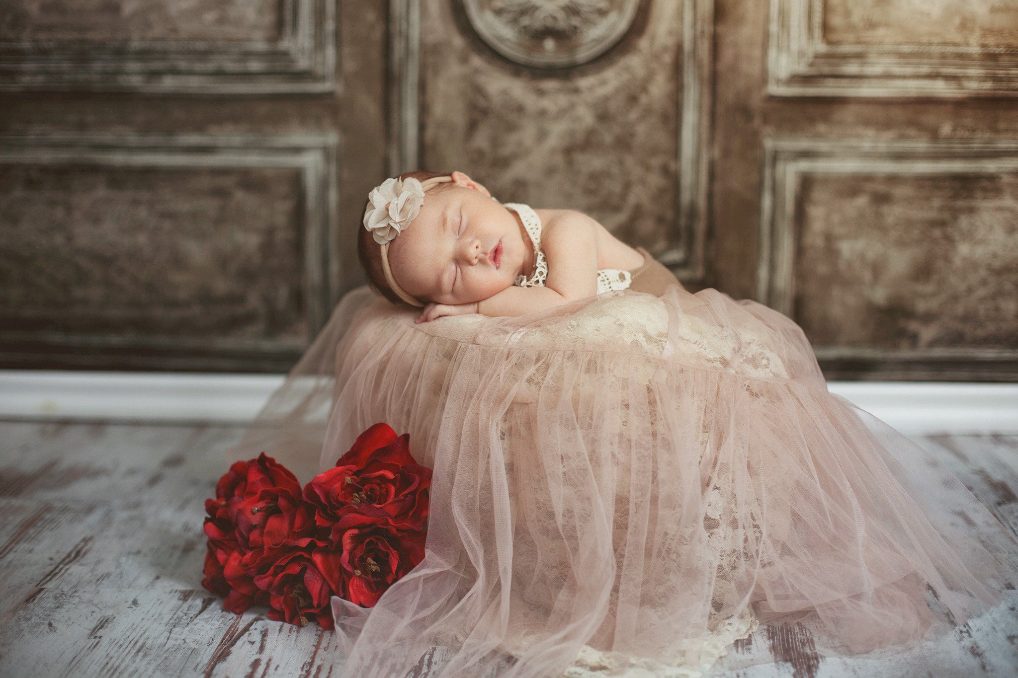 Kate Light Brown Retro Wall Backdrop Designed by Chain Photography - Kate Backdrop