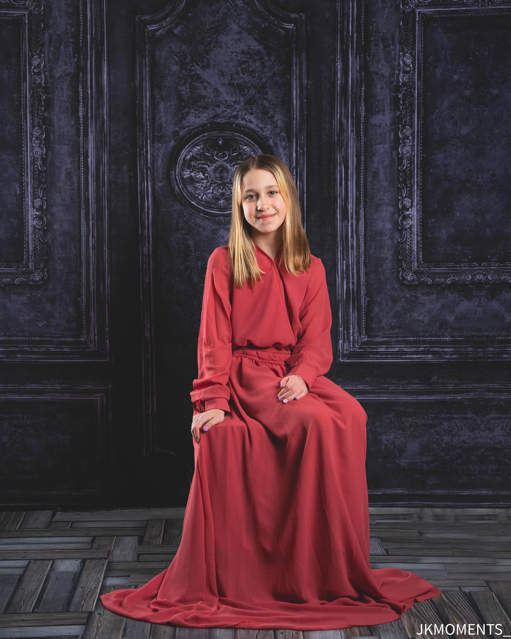 Kate Dark Blue Vintage Retro Wall Boudoir/wedding Backdrop Designed by Chain Photography - Kate Backdrop